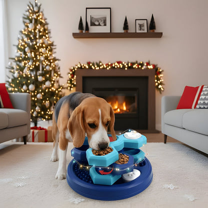 Fun Dog Food Puzzle Toy, Interactive Slow Feed Bowl - Hehif