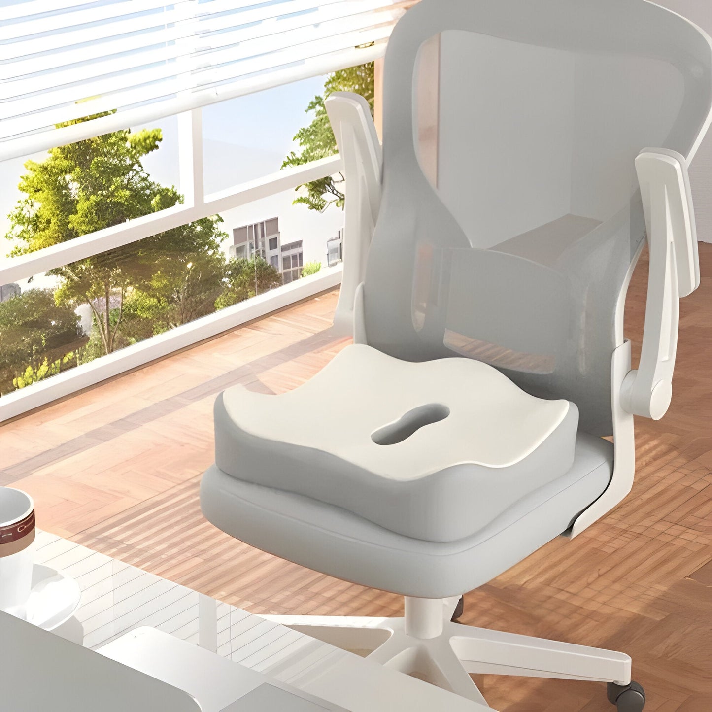 Comfortable Ergonomic Chair Cushion with Back Support