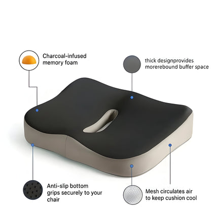 Comfortable Ergonomic Chair Cushion with Back Support