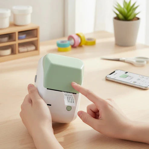 Wireless Thermal Label Printer for Fast Inkless Printing - Hehif