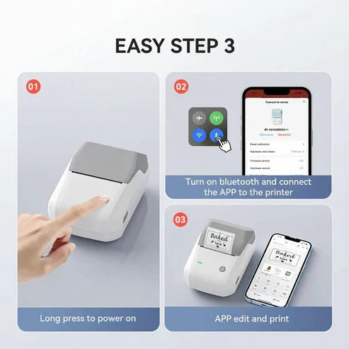 Wireless Thermal Label Printer for Fast Inkless Printing