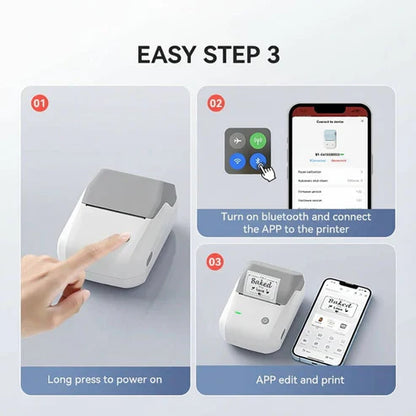 Wireless Thermal Label Printer for Fast Inkless Printing