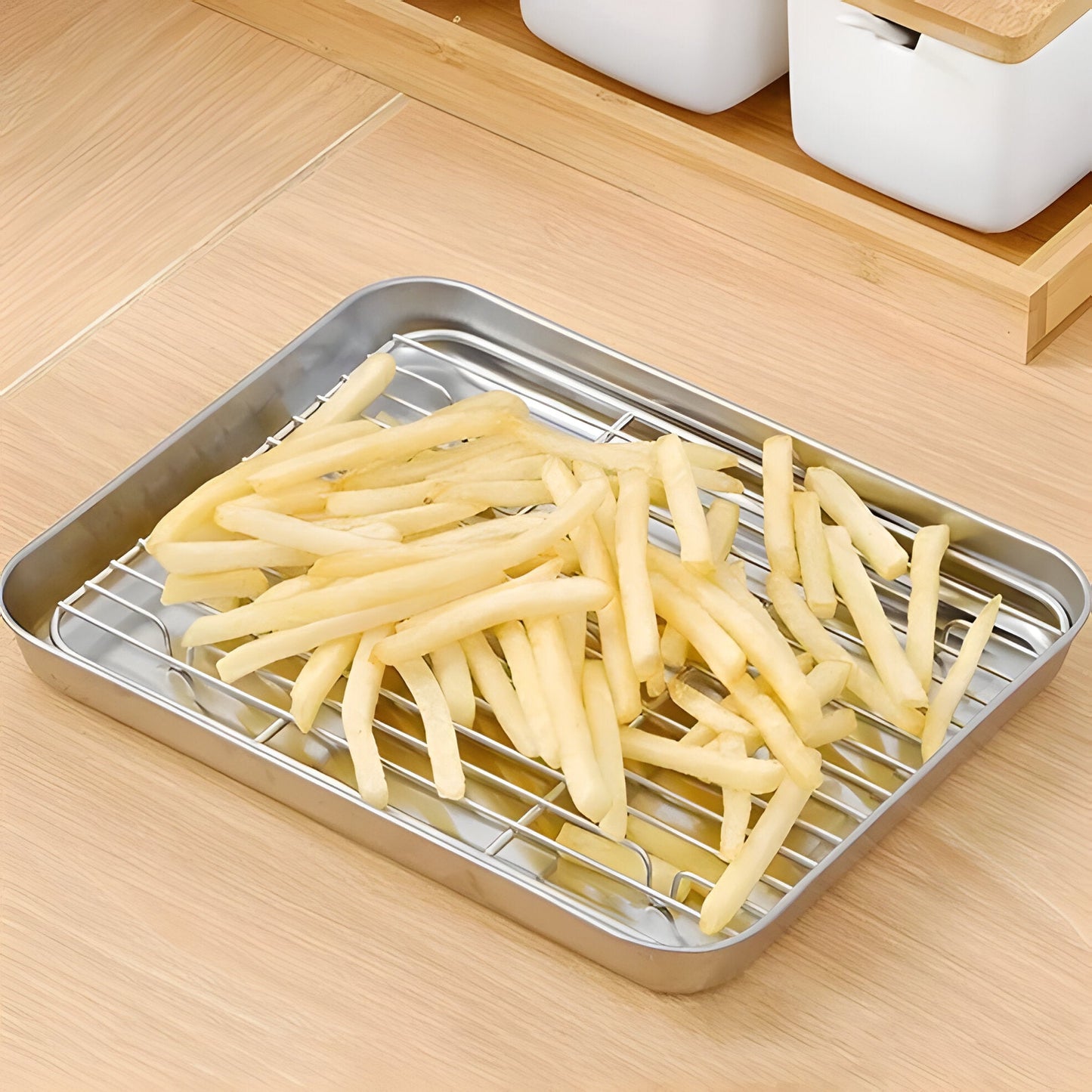 Non-Stick Stainless Steel Cookware Baking Pan Set
