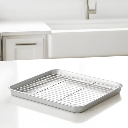 Non-Stick Stainless Steel Cookware Baking Pan Set - Hehif