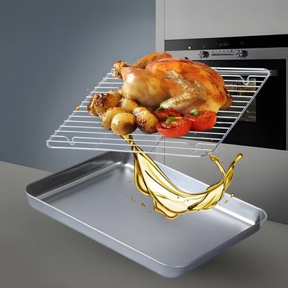 Non-Stick Stainless Steel Cookware Baking Pan Set