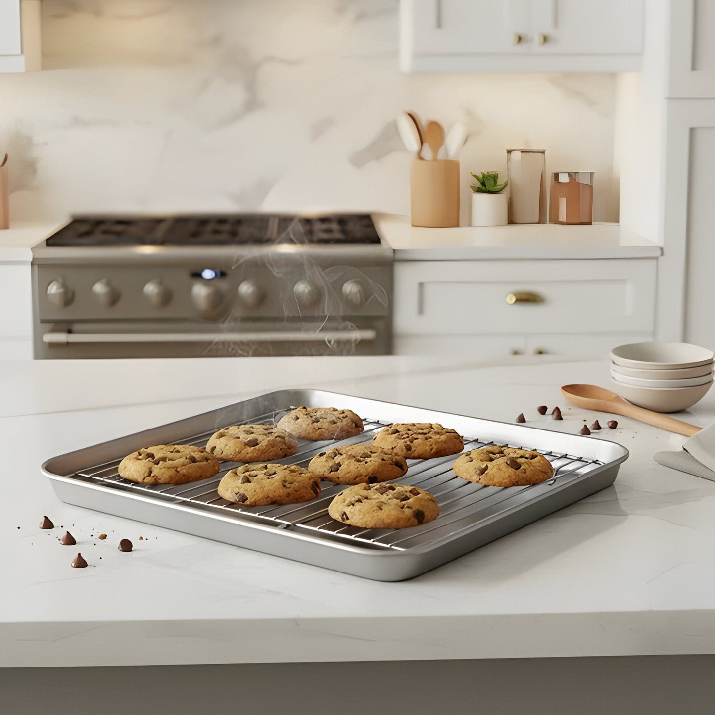 Non-Stick Stainless Steel Cookware Baking Pan Set