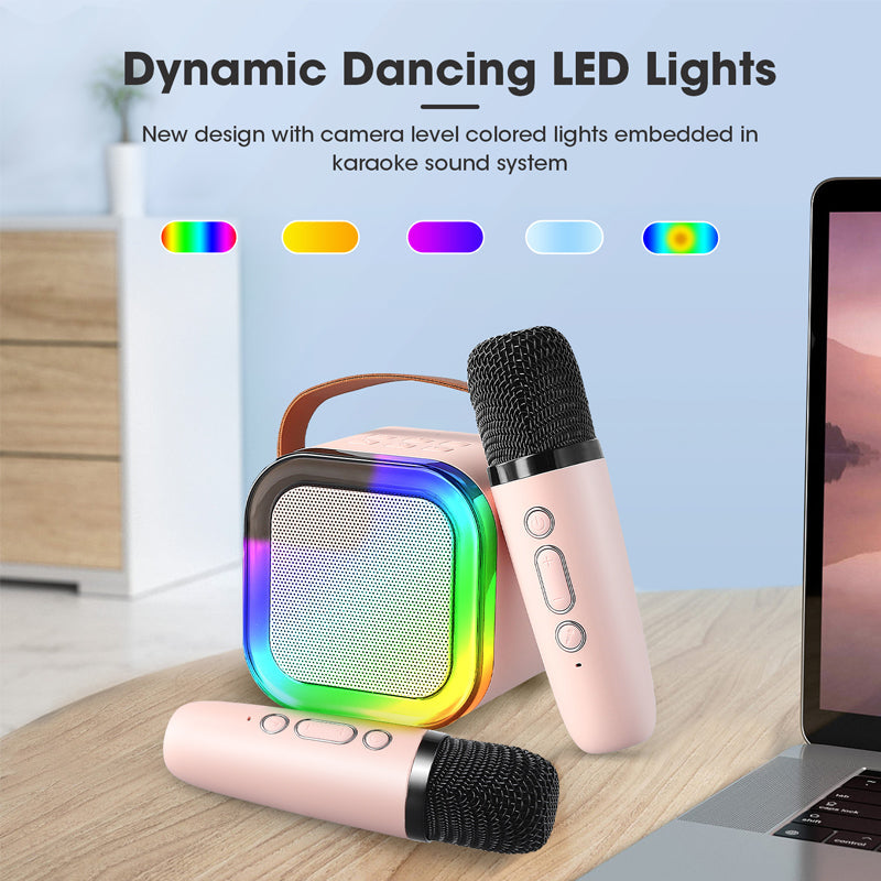 Portable Karaoke System With Bluetooth Mic