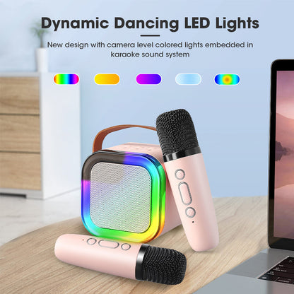 Portable Karaoke System With Bluetooth Mic