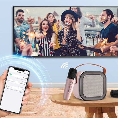 Portable Karaoke System With Bluetooth Mic