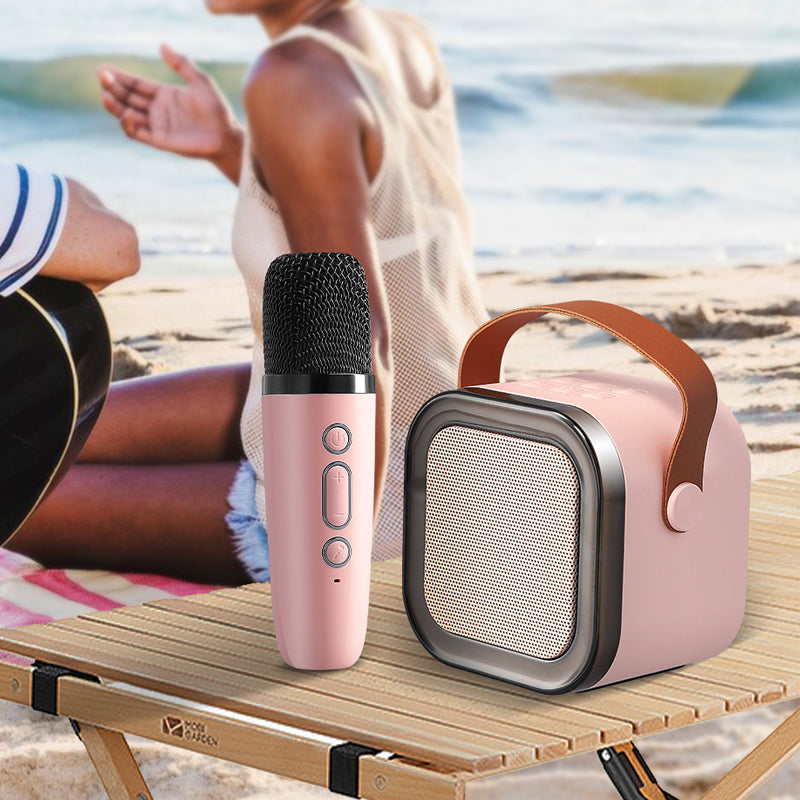 Portable Karaoke System With Bluetooth Mic