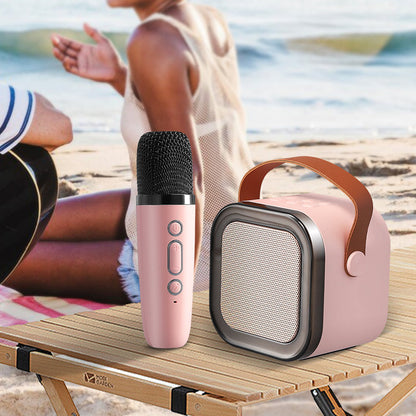 Portable Karaoke System With Bluetooth Mic