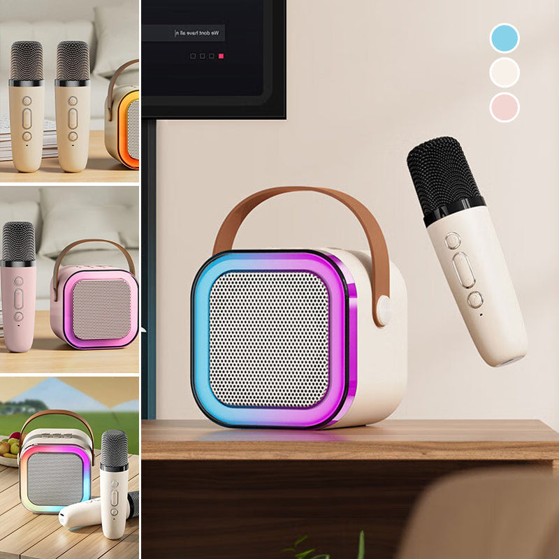 Portable Karaoke System With Bluetooth Mic