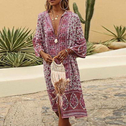 Airy Floral Summer Dress - Hehif
