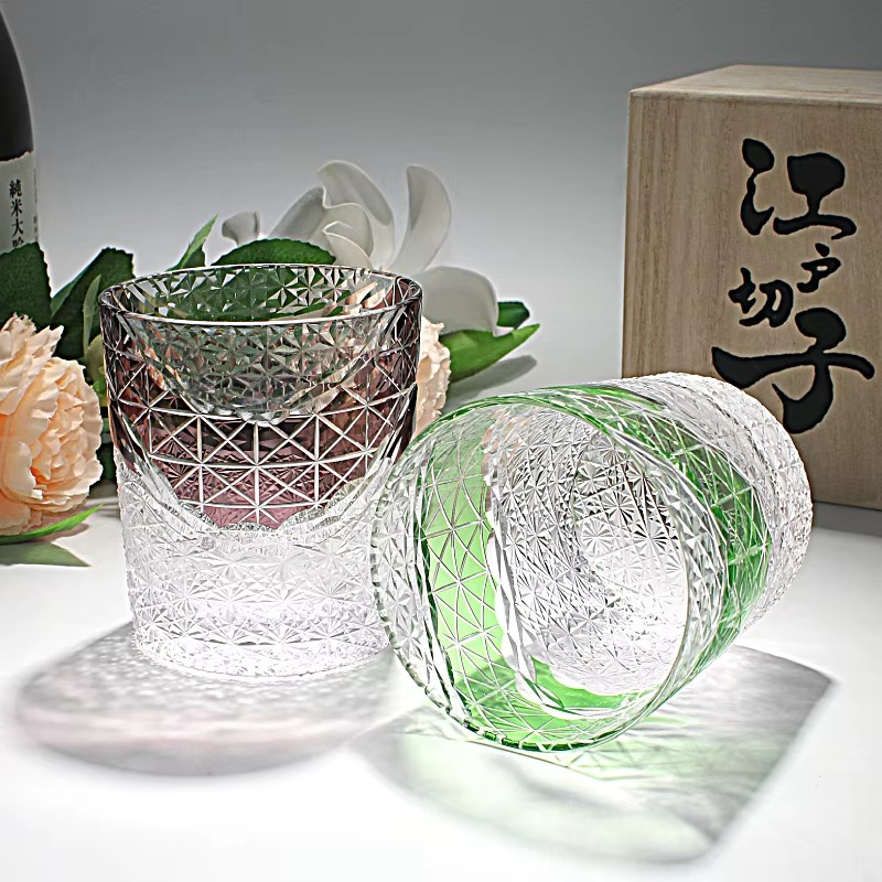 Luxury Cut Crystal Whiskey Glasses Set - Hehif
