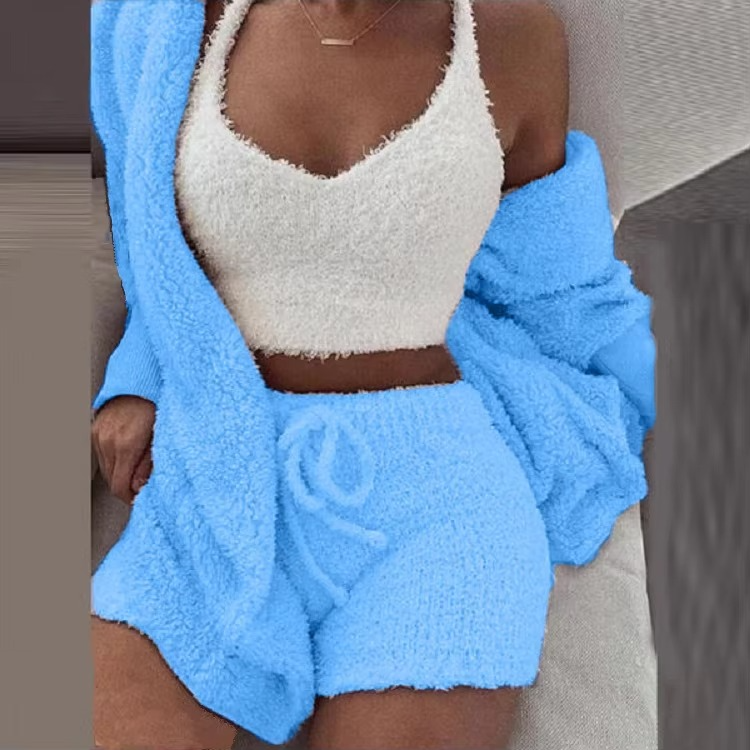 Soft Women's Warm Sleepwear Pajama Set