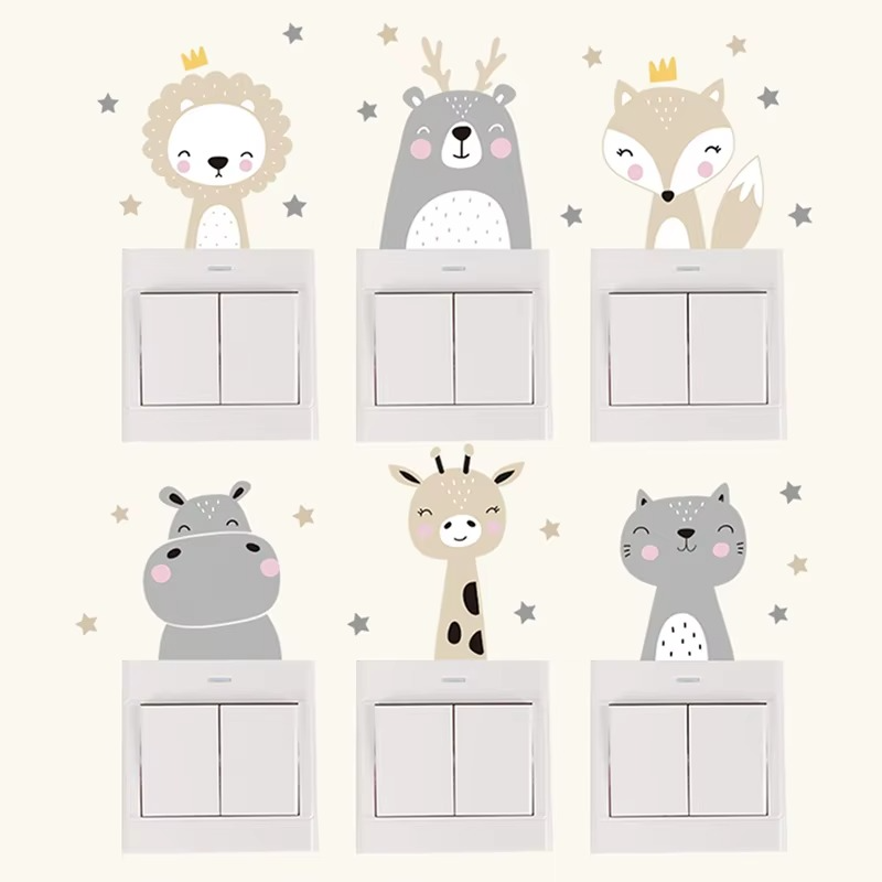 Fun Animal Wall Decals for Kids Rooms