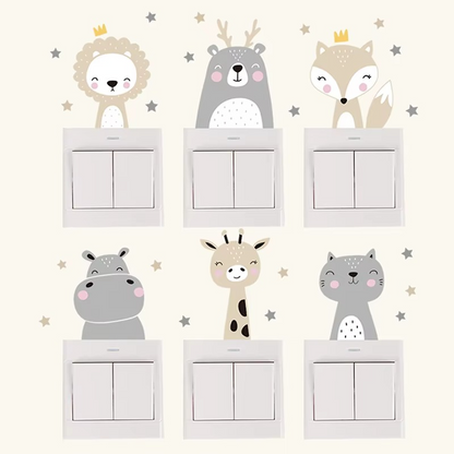 Fun Animal Wall Decals for Kids Rooms