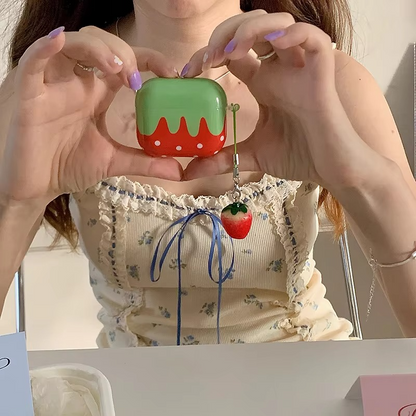 Fun Fruit AirPods Case with Soft Cover and Charm