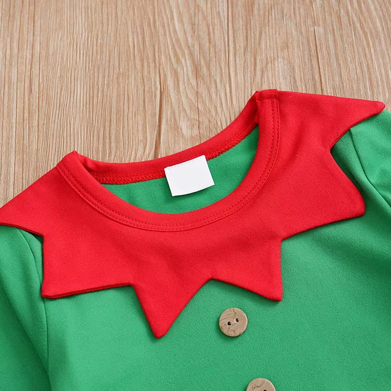 Cozy Christmas Baby Onesie Soft Long Sleeve Romper
