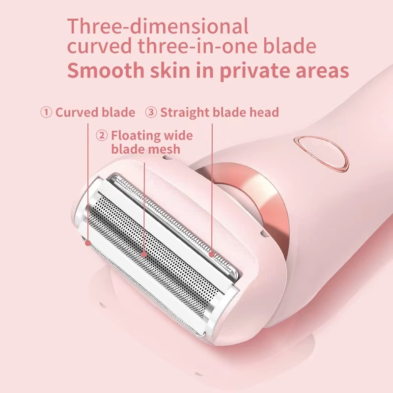 Portable Women's Rechargeable Shaver and Trimmer Set