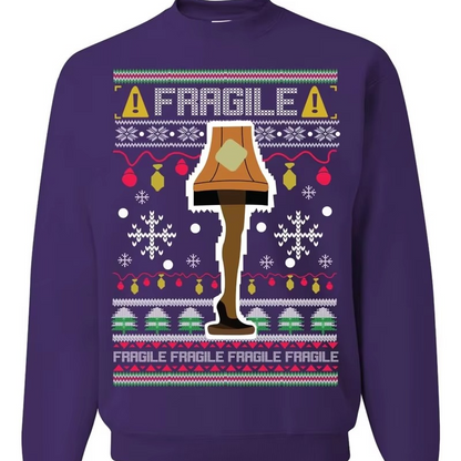 Quirky Leg Lamp Ugly Christmas Sweater