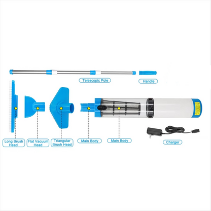 Portable Pool Cleaner and Spa Vacuum for Small Pools