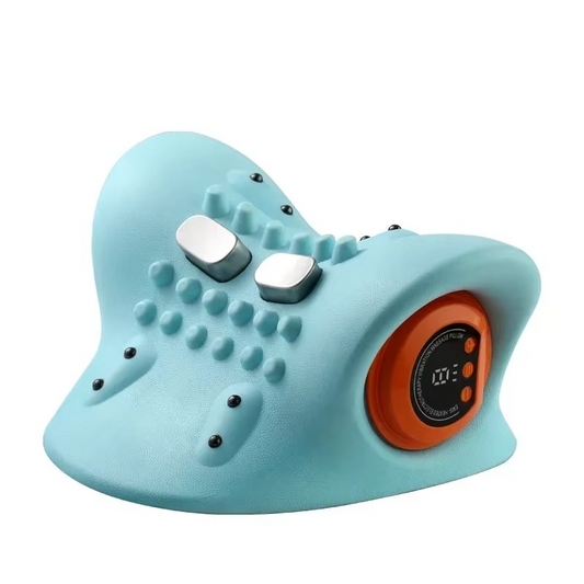 Heated Neck Massager - Relief for Sore Muscles with Pulse Therapy - Hehif