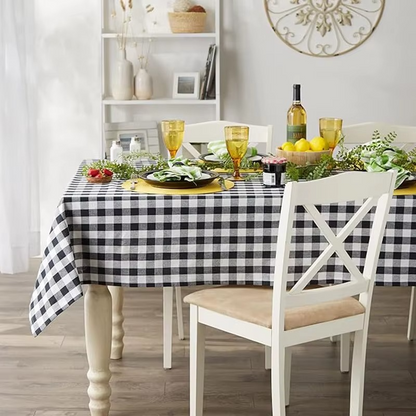 Vintage Plaid Table Cover for Dining and Parties