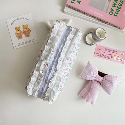 Pretty Floral Big Pencil Storage Bag
