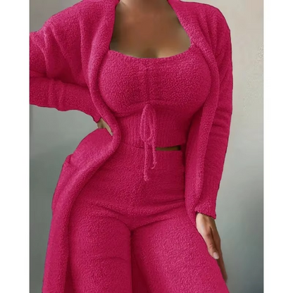 Soft Ladies 3-Piece Pajama Sleep Set