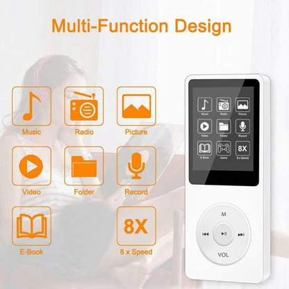 Compact Portable Music Player with 1.8 Screen
