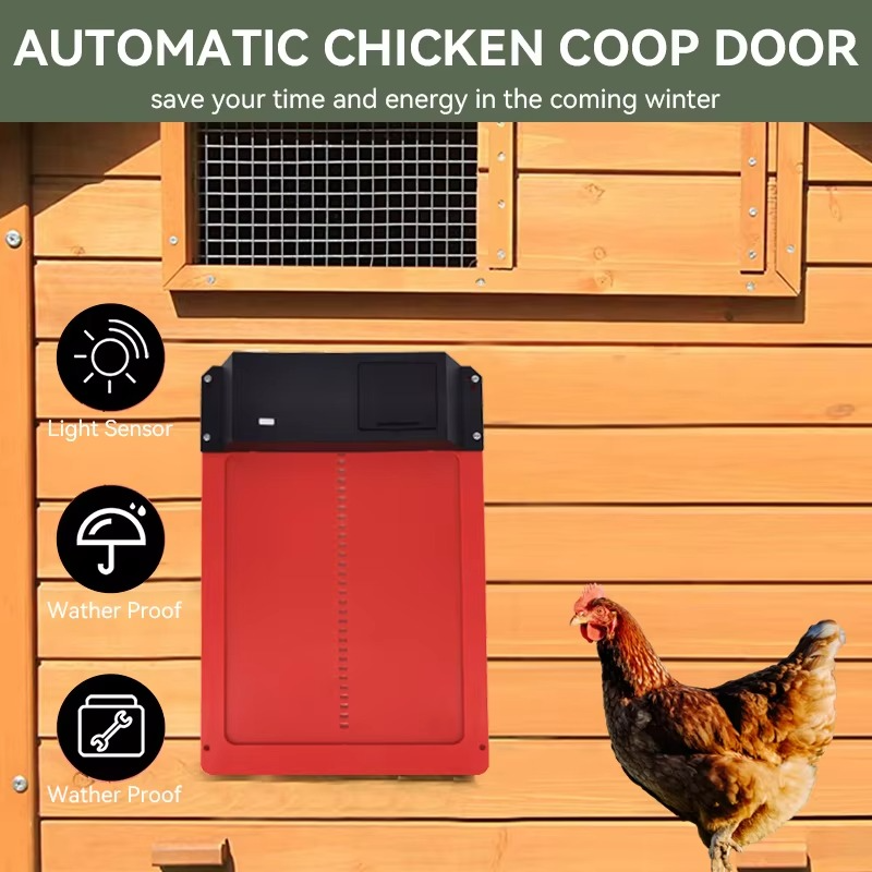 Easy Auto Chicken Coop Door Opener with Timer and Weatherproof