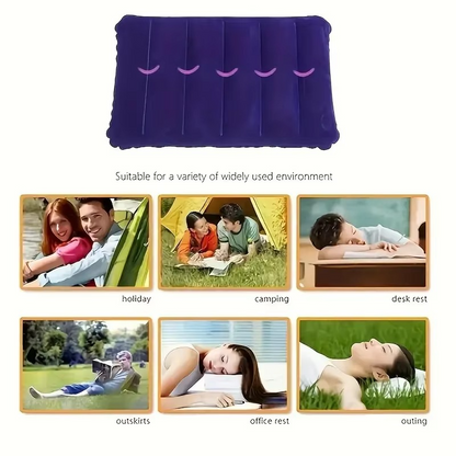 Portable Camping Pillow, Compact Inflatable Neck Support