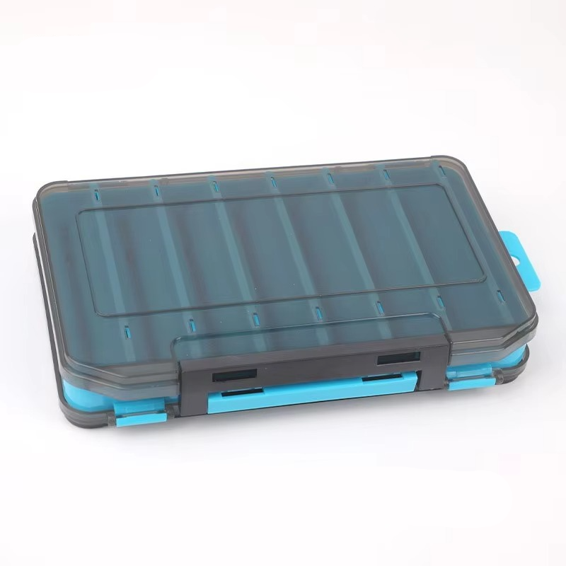 Compact Dual Layer Fishing Tackle Box with Clear View