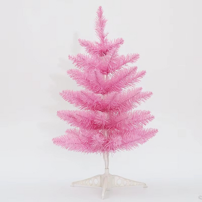 Red Artificial Christmas Tree Decor for Home Display