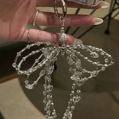 Large Ribbon Pendant Purse and Phone Charm Keychain