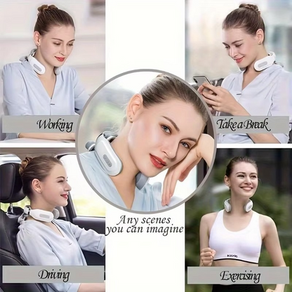 Portable Heated Neck Massager, Rechargeable USB