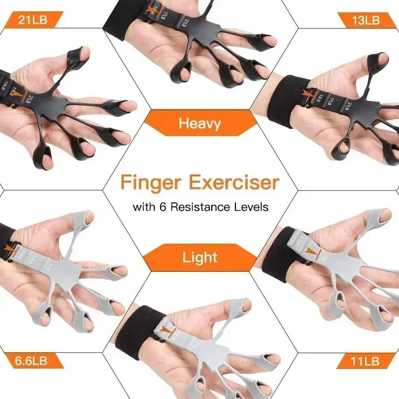 Compact Finger Exerciser with Adjustable Tension