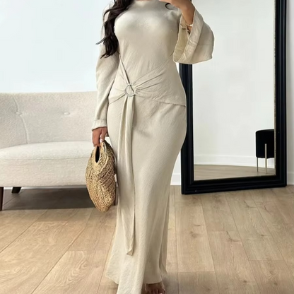 Elegant Muslim Maxi Abaya Dress for Women