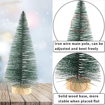 Small Pine Bottle Brush Christmas Tree Decorations