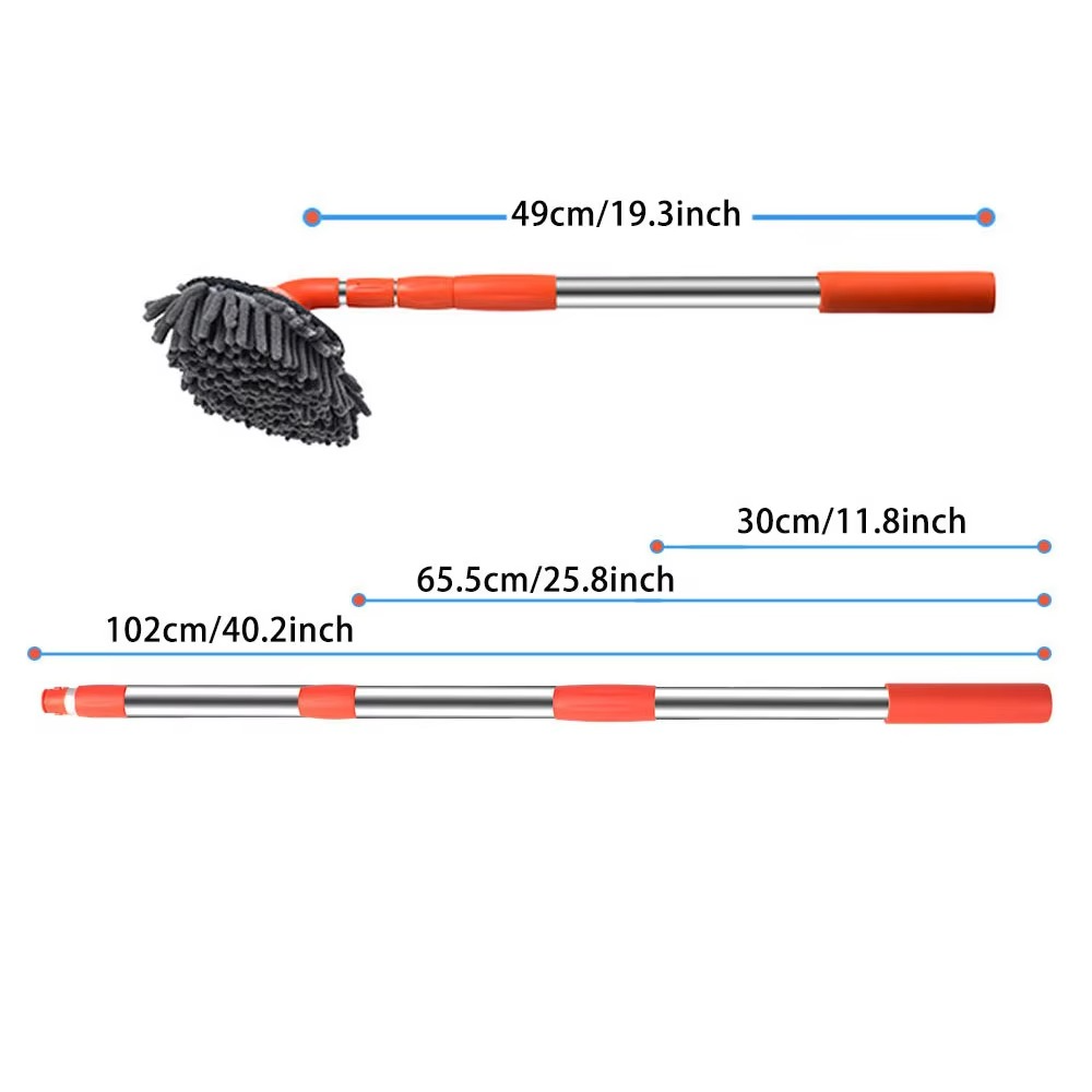 Soft Microfiber Auto Cleaning Mop with Extendable Handle