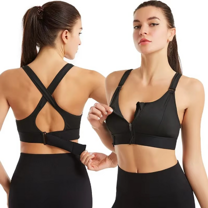 Comfortable Wireless Push Up Sports Bra with Extra Support