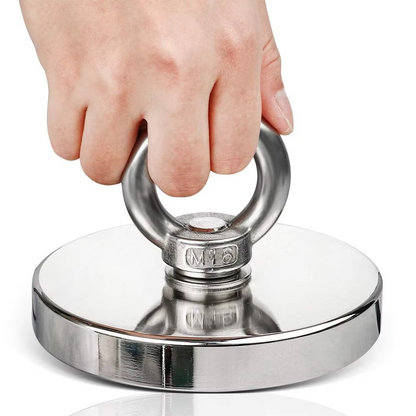 Strong Neodymium Fishing Magnet with Eye Hook - Hehif