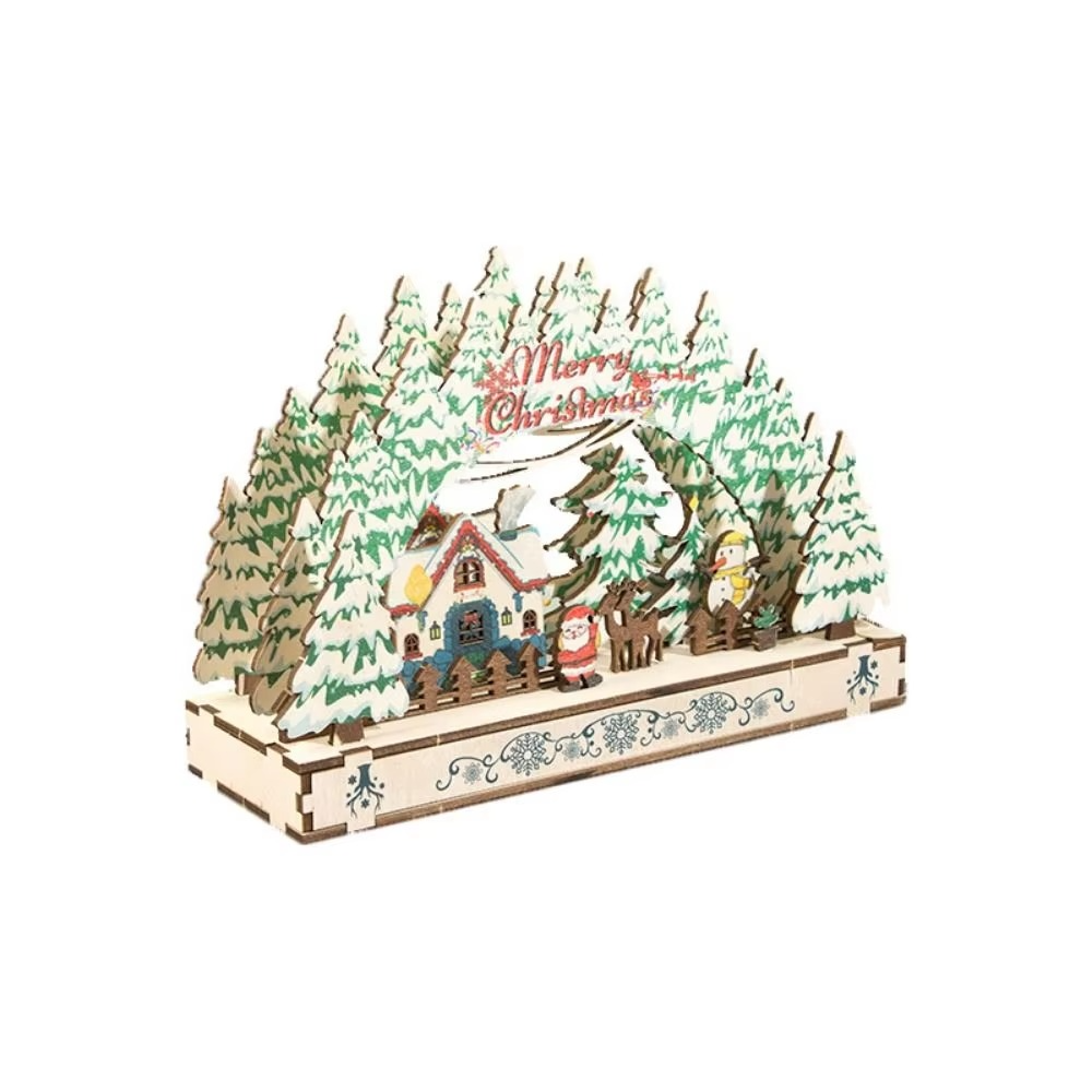 Traditional Handcrafted Christmas Village House Ornament