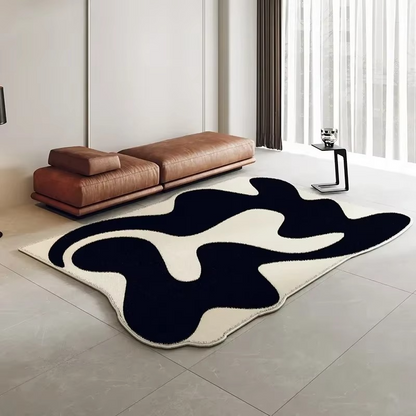Unique Abstract Modern Area Rug for Home Decor