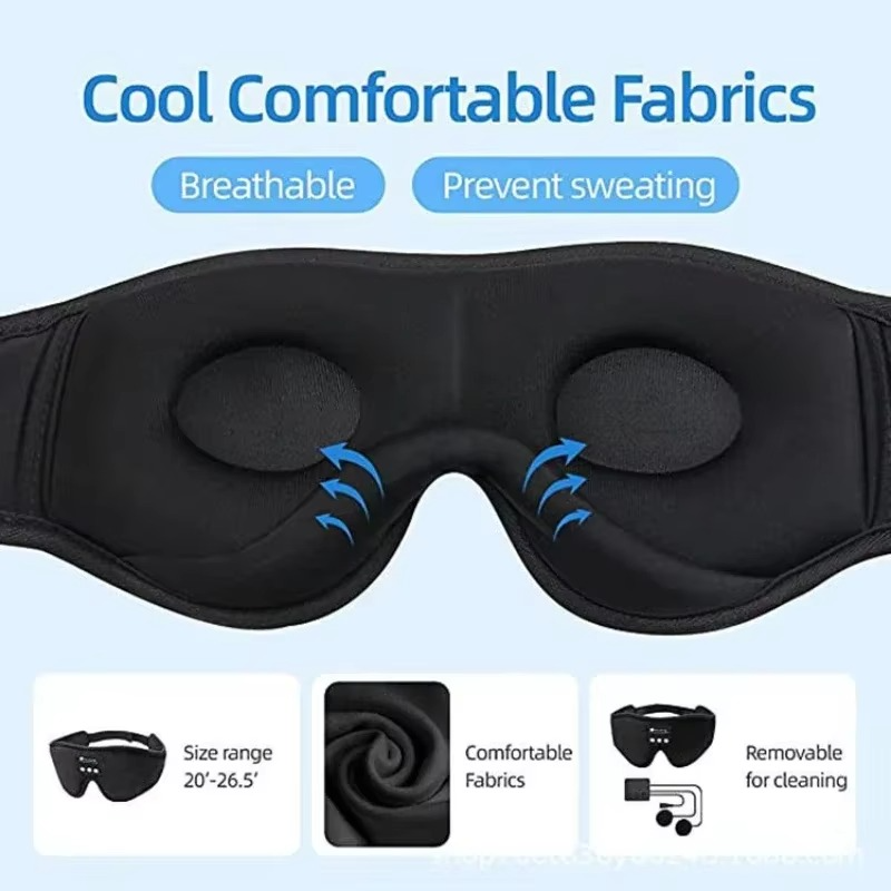 Wireless Sleep Headphones with Eye Mask and HD Sound