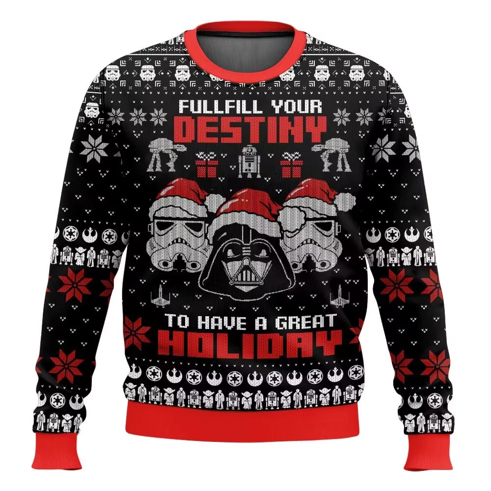Fun Darth Vader Christmas Sweatshirt for Men Women