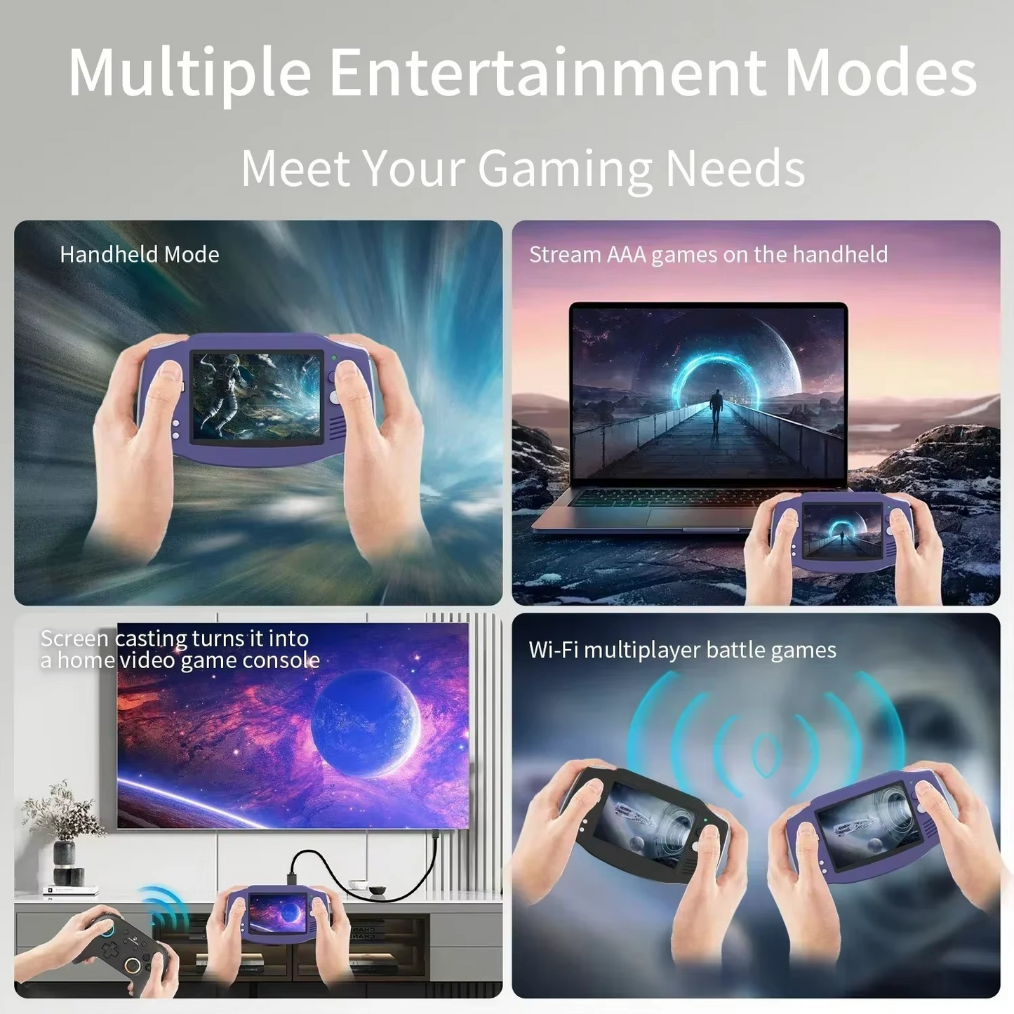 Portable Retro Gaming Console with 3.4 Inch Screen