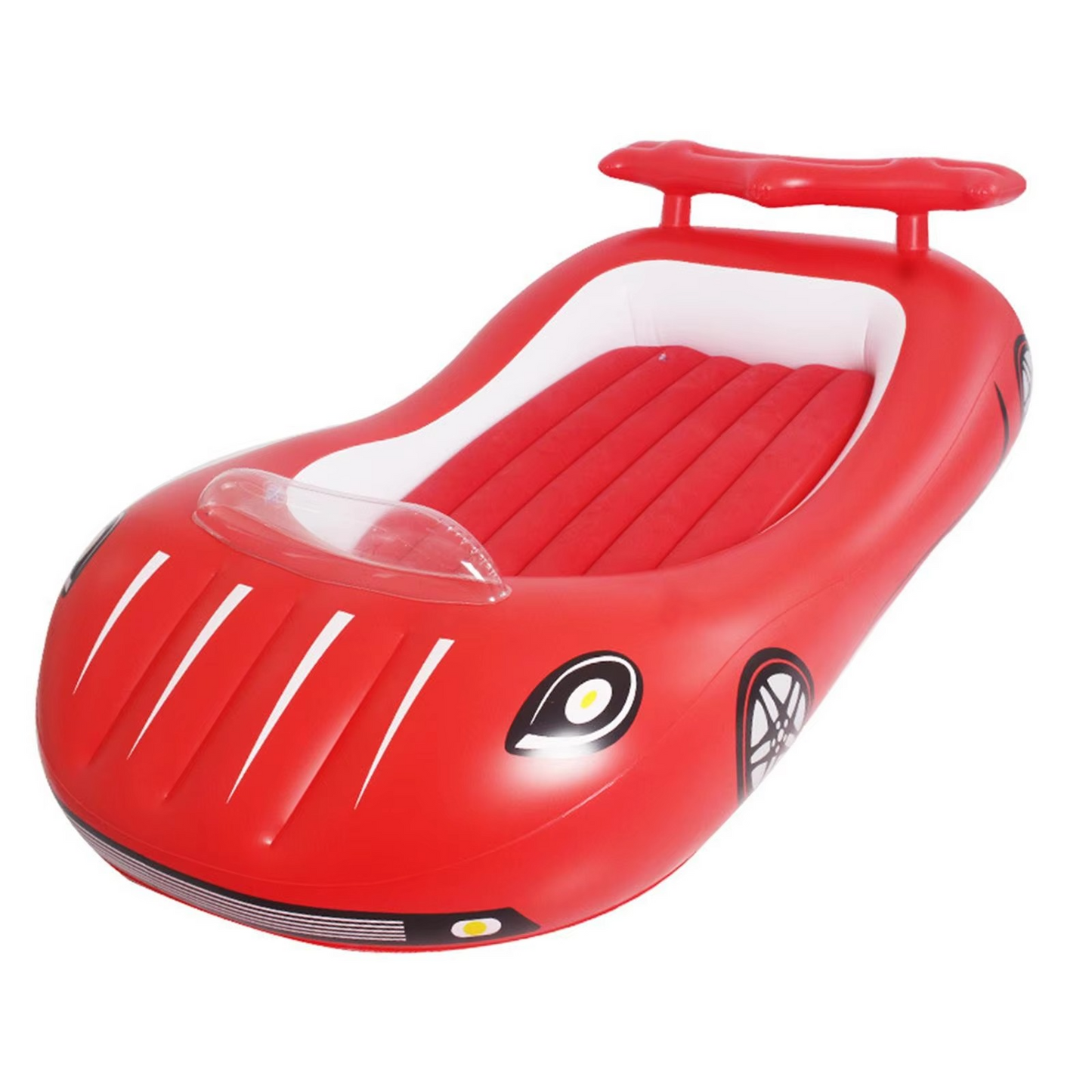 Portable Kids Air Bed with Plush Top Surface