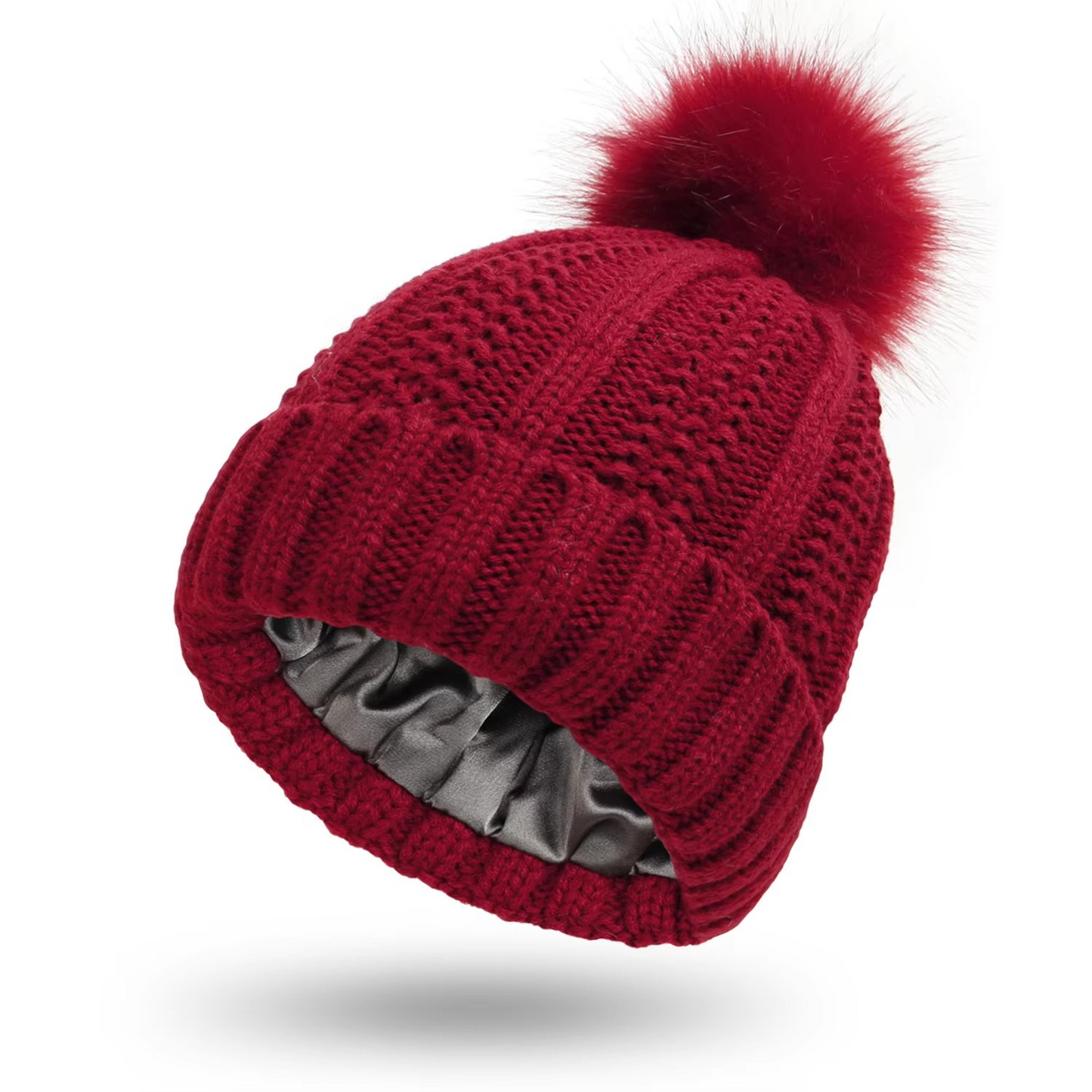 Warm Cable Knit Slouch Beanie